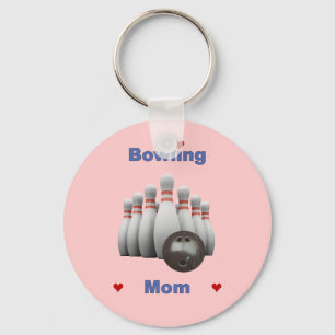 Bowling mama sleutelhanger