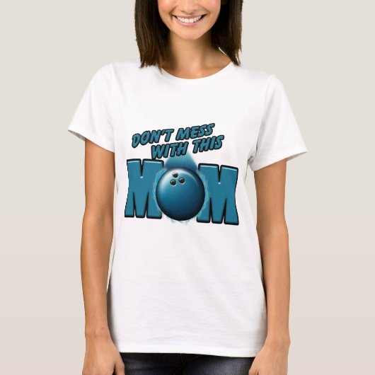 Bowling mama t-shirt (Voorkant)