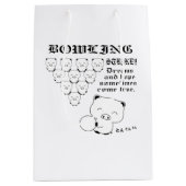 Bowling Medium Cadeauzakje (Voorkant)