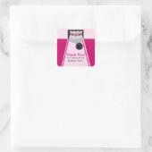 Bowling Meisje Verjaardagsfeestje Sticker (Tas)