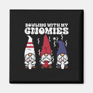 Bowling Met Gnomies Bowler Gnome Bijpassende Manne Magneet