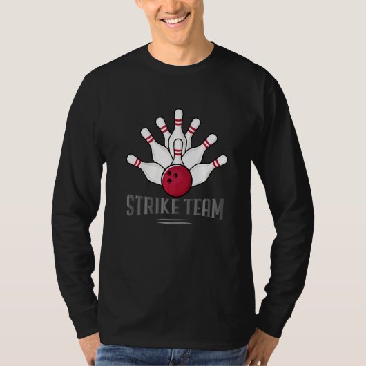 Bowling met het team van de prijsaantekening t-shirt (Voorkant)