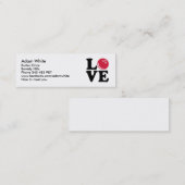 Bowling Mini Visitekaartje (Voorkant / Achterkant)