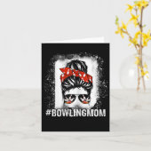 Bowling Moeder Rommelige Knot Gebleekte Moederdag  Kaart (Gele Bloem)