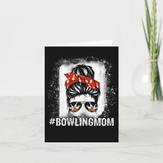 Bowling Moeder Rommelige Knot Gebleekte Moederdag  Kaart