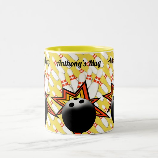 Bowling-Mok Tweekleurige Koffiemok (Center)