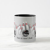 Bowling-Mok - Zo ben ik aan het rollen Mok (Midden)