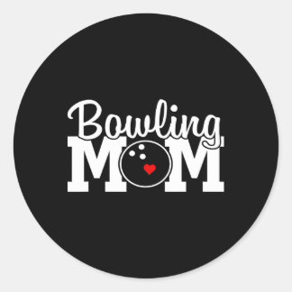Bowling Mom Moederdag verjaardagsfeestje voor vrou Ronde Sticker