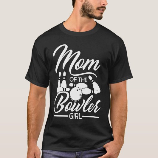 Bowling Mom Pin Bowler Strike Bowling Team Bowling T-shirt (Voorkant)