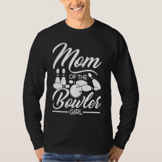 Bowling Mom Pin Bowler Strike Bowling Team Bowling T-shirt