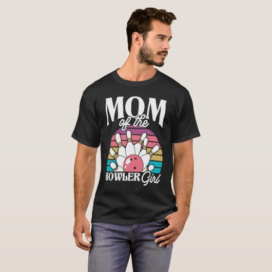 Bowling Mom Pin Bowler Strike Bowling Team Bowling T-shirt (Voorkant volledig)