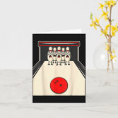 Bowling N Ed Ns Funny Bowler Player Kids Boys Men  Kaart (Gele Bloem)