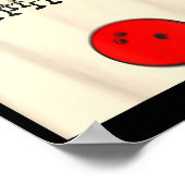 Bowling N Ed Ns Funny Bowler Player Kids Boys Men  Poster (Hoek)