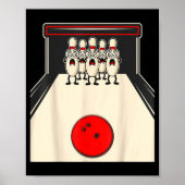 Bowling N Ed Ns Funny Bowler Player Kids Boys Men  Poster (Voorkant)