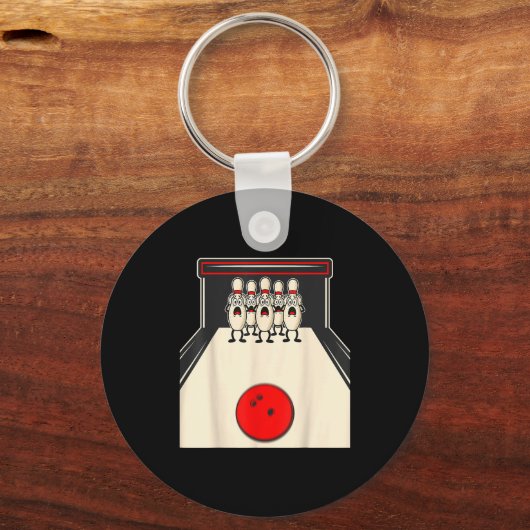 Bowling N Ed Ns Funny Bowler Player Kids Boys Men  Sleutelhanger (Voorkant)