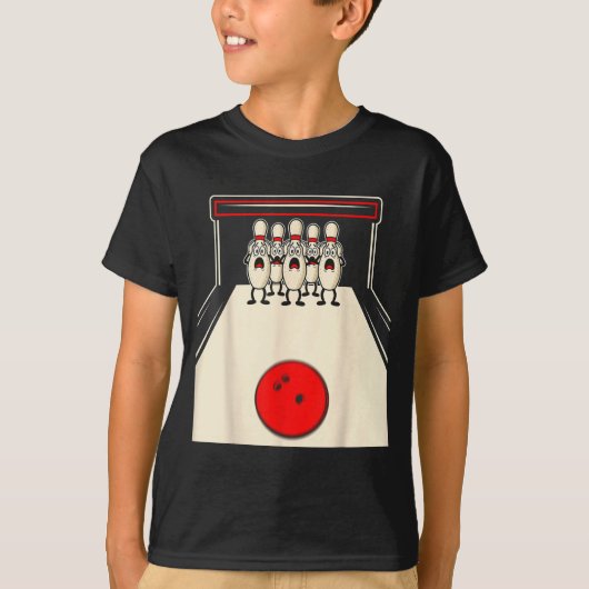 Bowling N Ed Ns Funny Bowler Player Kids Boys Men  T-shirt (Voorkant)