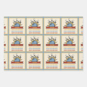 Bowling Naam Leeftijd Sentiment Verjaardag Inpakpapier Vel (Voorkant 3)