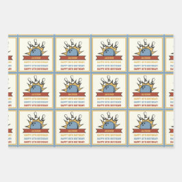 Bowling Naam Leeftijd Sentiment Verjaardag Inpakpapier Vel