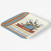 Bowling Naam Leeftijd Sentiment Verjaardag Papieren Bordje (Gebogen)