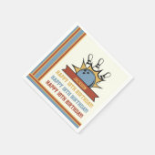 Bowling Naam Leeftijd Sentiment Verjaardag Servet (Hoek)