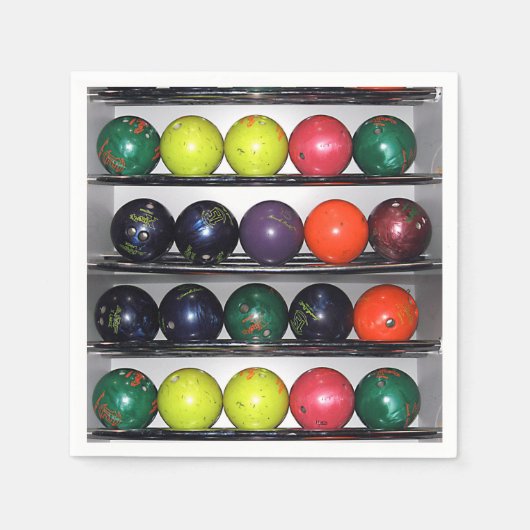 Bowling Napkins Servet (Voorkant)