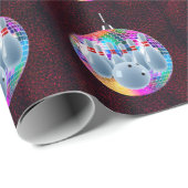 Bowling Neon Disco Ball Glitter Verjaardagsfeestje Cadeaupapier (Rol Hoek)