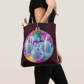 Bowling Neon Disco Ball Glitter Verjaardagsfeestje Tote Bag (Dichtbij)