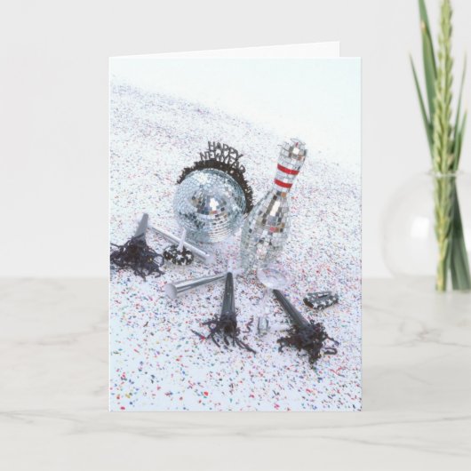 Bowling_New_Year Feestdagen Kaart (Voorkant)