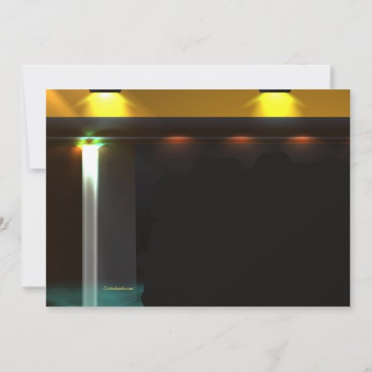 Bowling Night Uitnodiging (Achterkant)