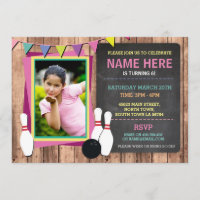 Bowling Nodig Photo Bowl Chalk Bowls Uitnodiging