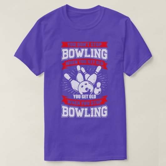 Bowling Old Man Grandpa Bowler Grandfather Gift T-shirt (Design voorkant)