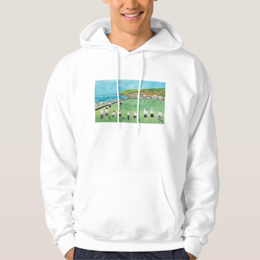 Bowling on Newlyn Green Hoodie (Voorkant)