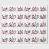 Bowling-ontwerp Cadeaupapier (Vlak)