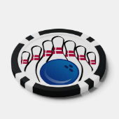 Bowling Ontwerp Poker Chips (Enkel)