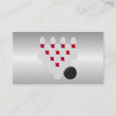Bowling-ontwerp Visitekaartje (Achterkant)