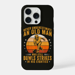 Bowling Opa 80ste verjaardag iPhone 15 Pro Case