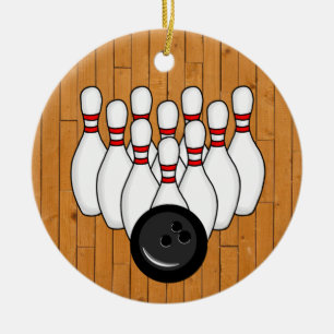 Bowling-Ornament voor je favoriete Bowler Keramisch Ornament