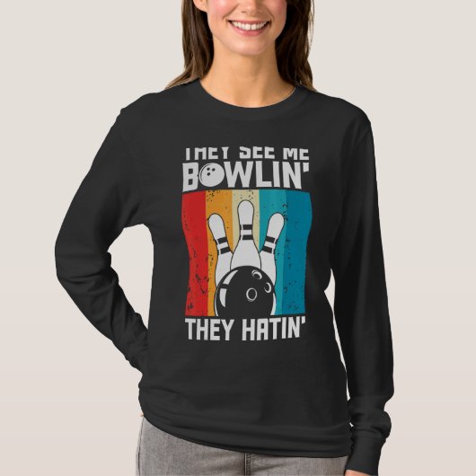 Bowling Outfit voor een Bowler T-shirt (Voorkant)