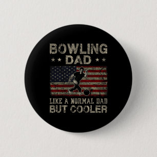 Bowling pa als een normale vader, maar koelere vad ronde button 5,7 cm