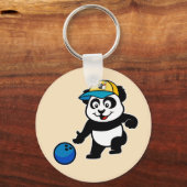 Bowling Panda Sleutelhanger (Voorkant)
