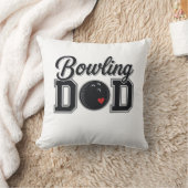 Bowling Papa Vintage Gravure Shirt Ontwerp_1 Kussen (Deken)