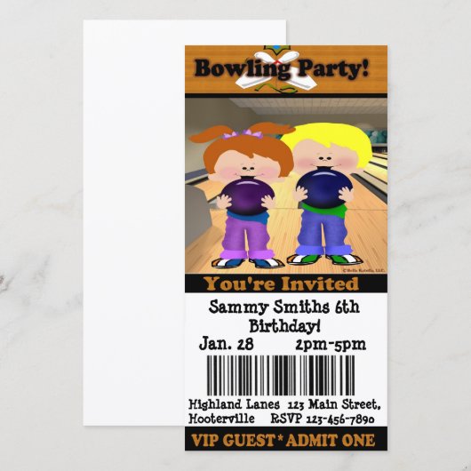 Bowling Party (Voorkant / Achterkant)