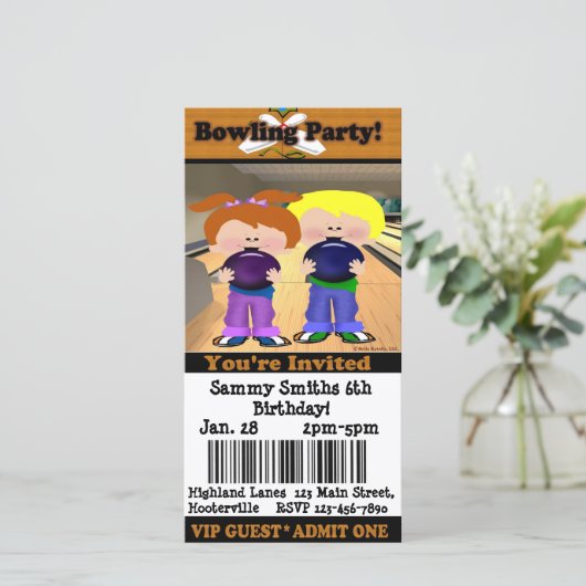 Bowling Party (Staand voorkant)