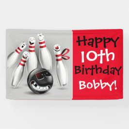 Bowling Party Banner personaliseert 3'x5'