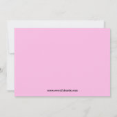 Bowling Party Birthday Invitation for Girl Kaart (Achterkant)