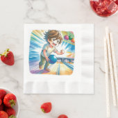 Bowling Party Boy's Anime Verjaardag Servet (Insitu)