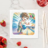 Bowling Party Boy's Anime Verjaardag Servet (Insitu)