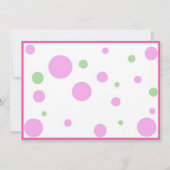 Bowling Party - Girl Kaart (Achterkant)