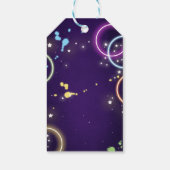 Bowling Party Glow Girl Birthday Dank je Label Cadeaulabel (Achterkant)