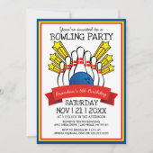 Bowling Party | Kinder geboortedag Kaart (Voorkant)